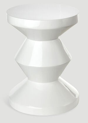 POLSPOTTEN Zig Zag Stool White wps0690117