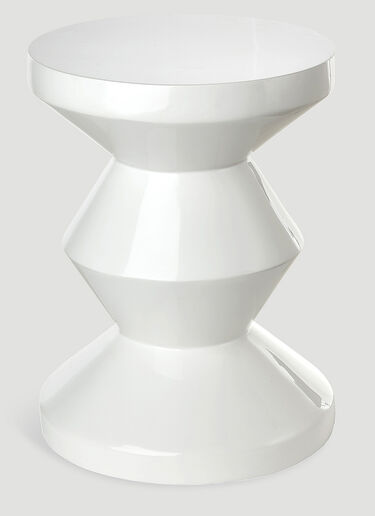POLSPOTTEN Zig Zag Stool White wps0690117