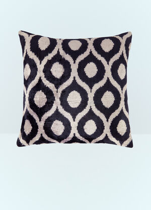 Les Ottomans Velvet Cushion Black wps0691108