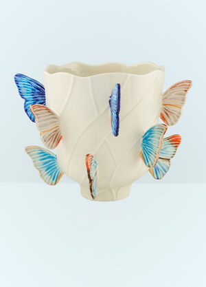 Bordallo Pinheiro Cloudy Butterflies Small Vase Cream wps0691198