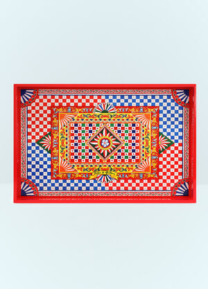 Dolce & Gabbana Casa Carretto Siciliano Tray Red wps0691212