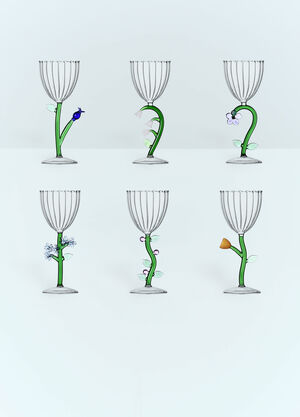 Ichendorf Milano Set Of Six Botanica Stemmed Glasses Clear wps0691235