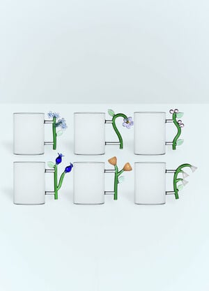 Ichendorf Milano Set Of Six Botanica Mugs Clear wps0691237