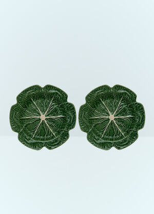 Bordallo Pinheiro Set Of Two Couve Charger Plates Green wps0691271