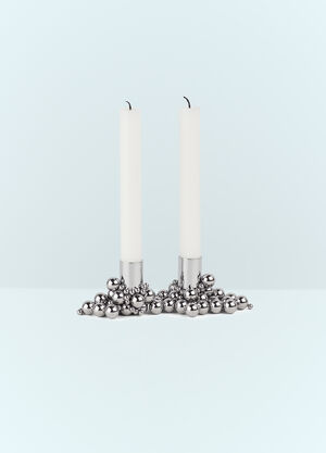 Gejst Set Of Two Molekyl Candlelight Candleholders Silver wps0691330