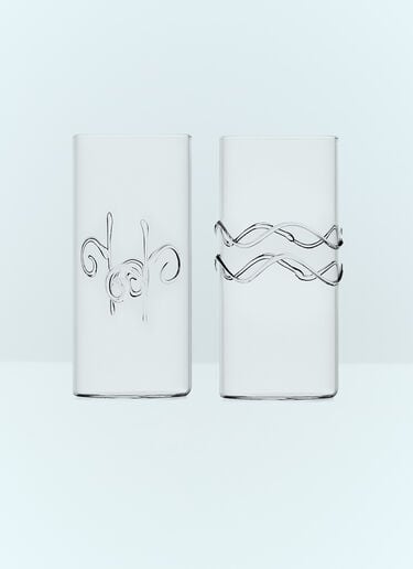 Set Of Six Decò Tall Glasses Ichendorf Milano Set Of Six Decò Tall Glasses Clear wps0691355