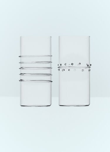 Set Of Six Decò Tall Glasses Ichendorf Milano Set Of Six Decò Tall Glasses Clear wps0691355