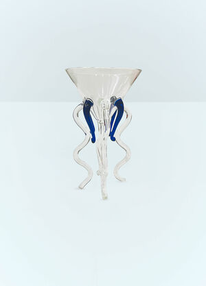 Les-Ottomans Medusa Glass Blue wps0691371
