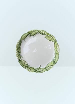 Les-Ottomans Lily Of The Valley Dinner Plate Multicolour wps0691379