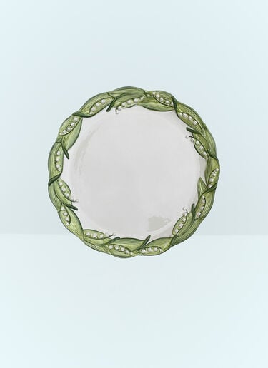 Les-Ottomans Lily Of The Valley Presentation Plate Multicolour wps0691380
