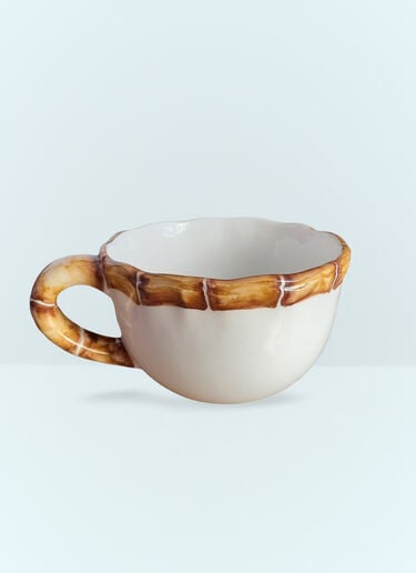 Set Of Two Bamboo Cappuccino Cups Les-Ottomans Set Of Two Bamboo Cappuccino Cups Multicolour wps0691392