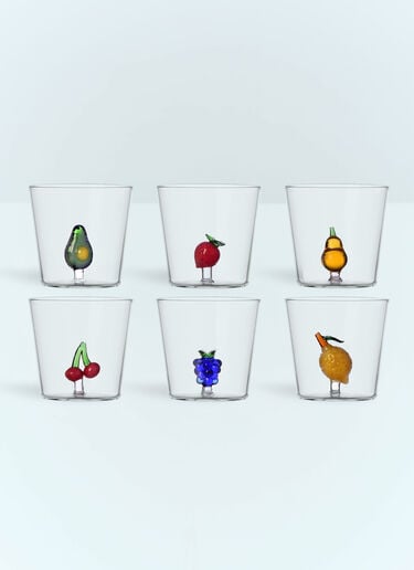 Set Of Six Fruits And Flowers Tumblers Ichendorf Milano Set Of Six Fruits And Flowers Tumblers Multicolour wps0691490