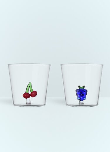 Set Of Six Fruits And Flowers Tumblers Ichendorf Milano Set Of Six Fruits And Flowers Tumblers Multicolour wps0691490