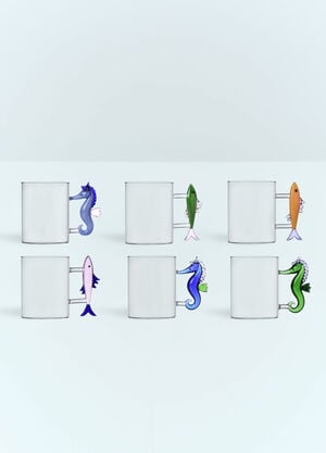Ichendorf Milano Set Of Six Marine Garden Mugs Clear wps0691500