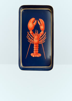 Les-Ottomans Lobster Iron Tray Blue wps0691532