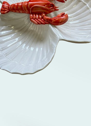 Three Shells Lobster Starter Plate Les-Ottomans Three Shells Lobster Starter Plate White wps0691546