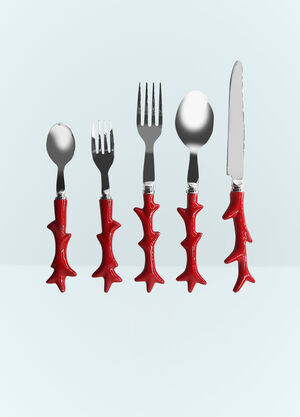 Les-Ottomans Coral Cutlery Set Red wps0691550