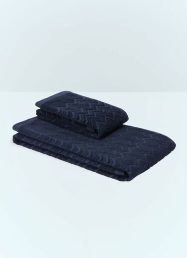 Set Of Two Chalk Towels Missoni Set Of Two Chalk Towels Blue wps0691599