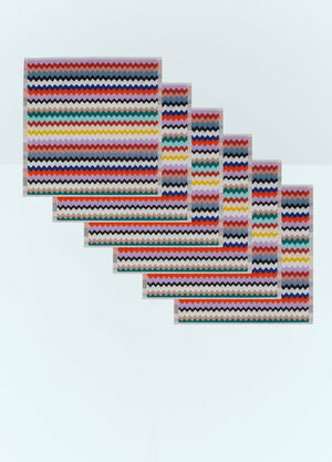 Missoni Set Of Six Riverbero Face Towels Multicolour wps0691600