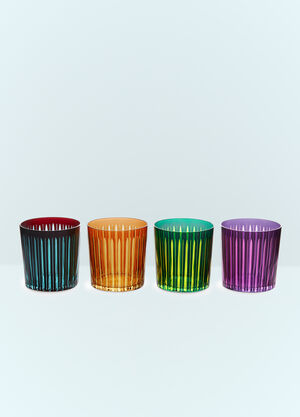 L'Objet Set Of Four Prism Cocktail Glasses Multicolour wps0691618