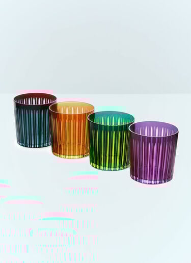 L'Objet Set Of Four Prism Cocktail Glasses Multicolour wps0691618
