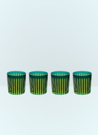 Set Of Four Prism Cocktail Glasses L'Objet Set Of Four Prism Cocktail Glasses Green wps0691626