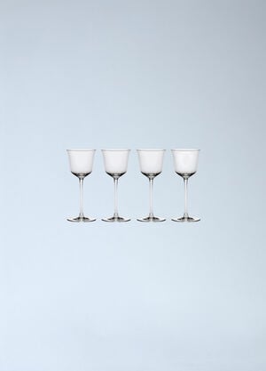 Serax x Ann Demeulemeester Set Of Four Grace Red Wine Glasses Clear wps0691766