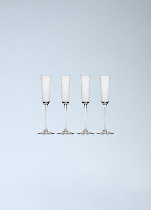 Serax x Ann Demeulemeester Set Of Four Grace Champagne Glasses Clear wps0691767