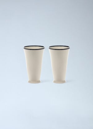 Serax x Ann Demeulemeester Set Of Two Dé Mugs White wps0691785