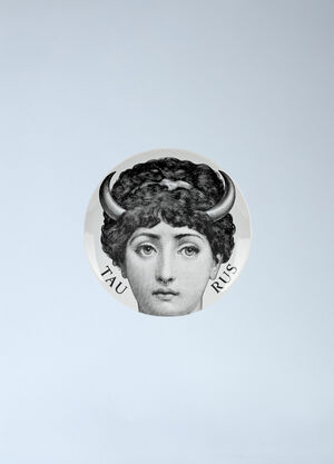 Fornasetti Tema e Varazione N.349 Taurus Wall Plate White wps0691890