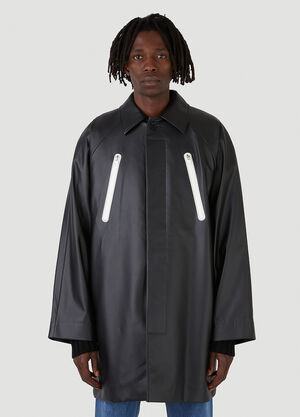 Wynn Hamlyn Raglan Zipped Coat Black wyh0146002