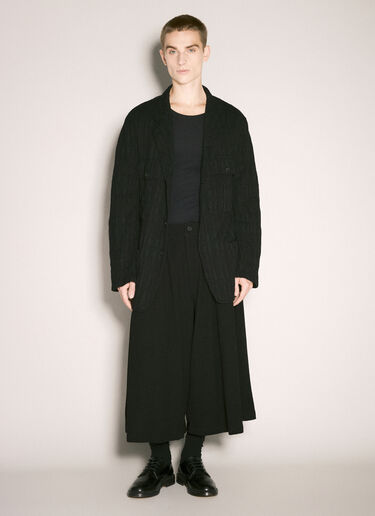 Yohji Yamamoto 纹理衬衫夹克  黑色 yoy0158012