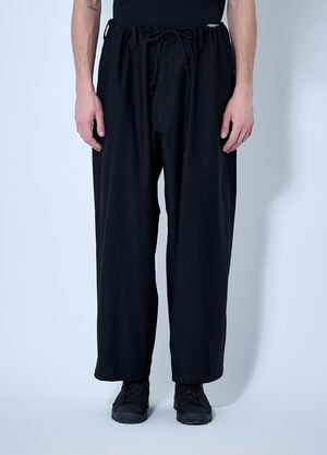 Yohji Yamamoto Drawstring Pants Black yoy0160001