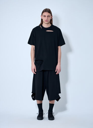 Slash Track Shorts Yohji Yamamoto Slash Track Shorts Black yoy0160010