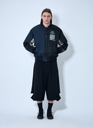 로고 모티프 봄머 재킷 Yohji Yamamoto 로고 모티프 봄머 재킷 블랙 yoy0160021