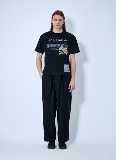 Yohji Yamamoto Logo Motif T-Shirt Black yoy0160022