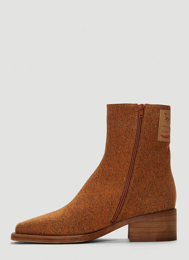 Denim Ankle Boots Y/Project Denim Ankle Boots Brown ypr0141010