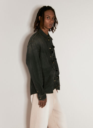 Hook-And-Eye Denim Shirt Y/PROJECT Hook-And-Eye Denim Shirt Black ypr0156003