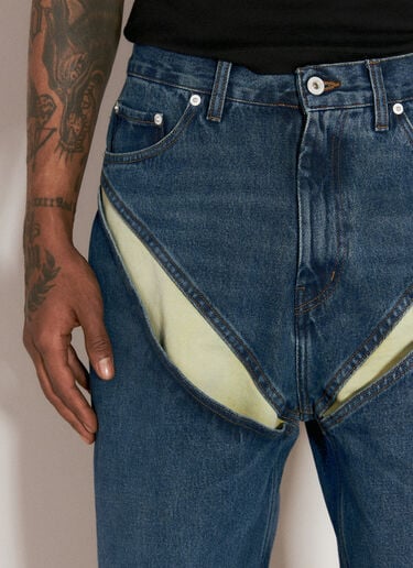 Evergreen Cut-Out Jeans Y/PROJECT Evergreen Cut-Out Jeans Blue ypr0156005