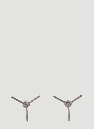 Y/Project Mini Y Earrings Silver ypr0249027