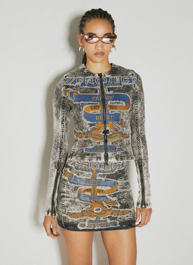 Paris' Best Patch Denim Jacket Y/Project Paris' Best Patch Denim Jacket Black ypr0254005