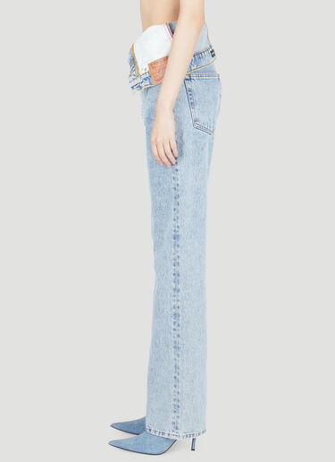Asymmetric Waist Jeans Y/Project Asymmetric Waist Jeans Blue ypr0254019