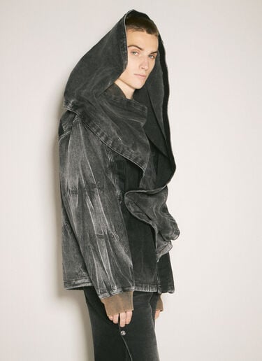 Y/Project 벨크로 데님 재킷  블랙 ypr0358003