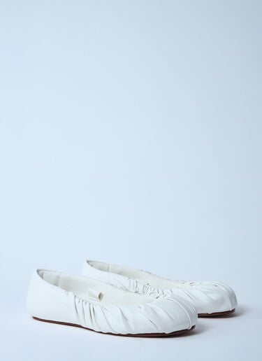 타이드 발레리나 플랫 Yume Yume 타이드 발레리나 플랫 화이트 yum0257002