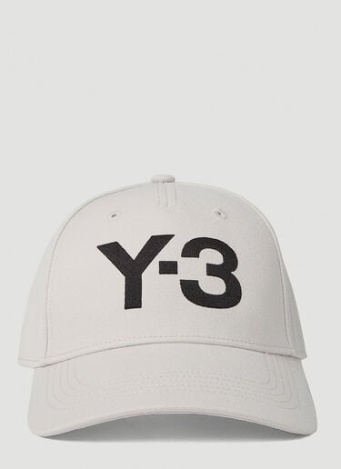 Logo Embroidery Baseball Cap Y-3 Logo Embroidery Baseball Cap Light Grey yyy0152055