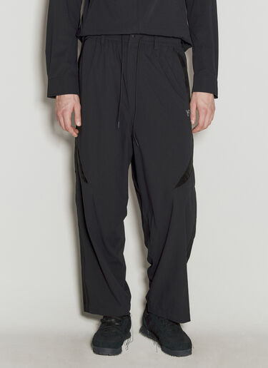 Y-3 Logo Applique Ripstop Track Pants Black yyy0156013