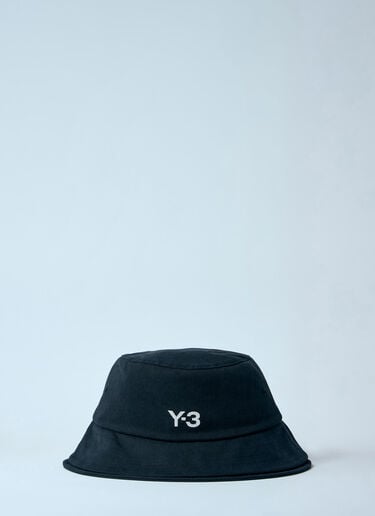 Y-3 Logo Print Bucket Hat Black yyy0160019