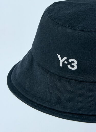 Y-3 Logo Print Bucket Hat Black yyy0160019