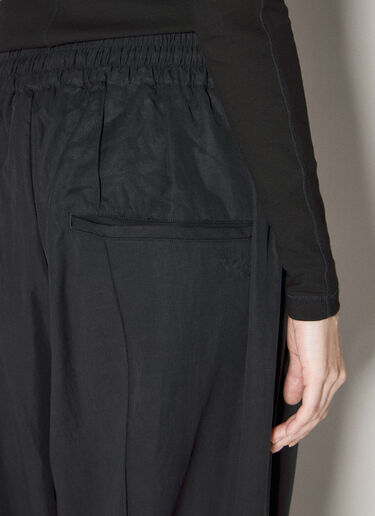 Wide-Leg Drawstring Pants Y-3 Wide-Leg Drawstring Pants Black yyy0256003
