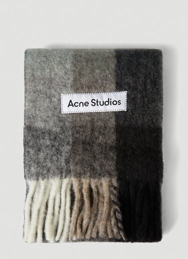 Check Scarf Acne Studios Check Scarf Green acn0346015